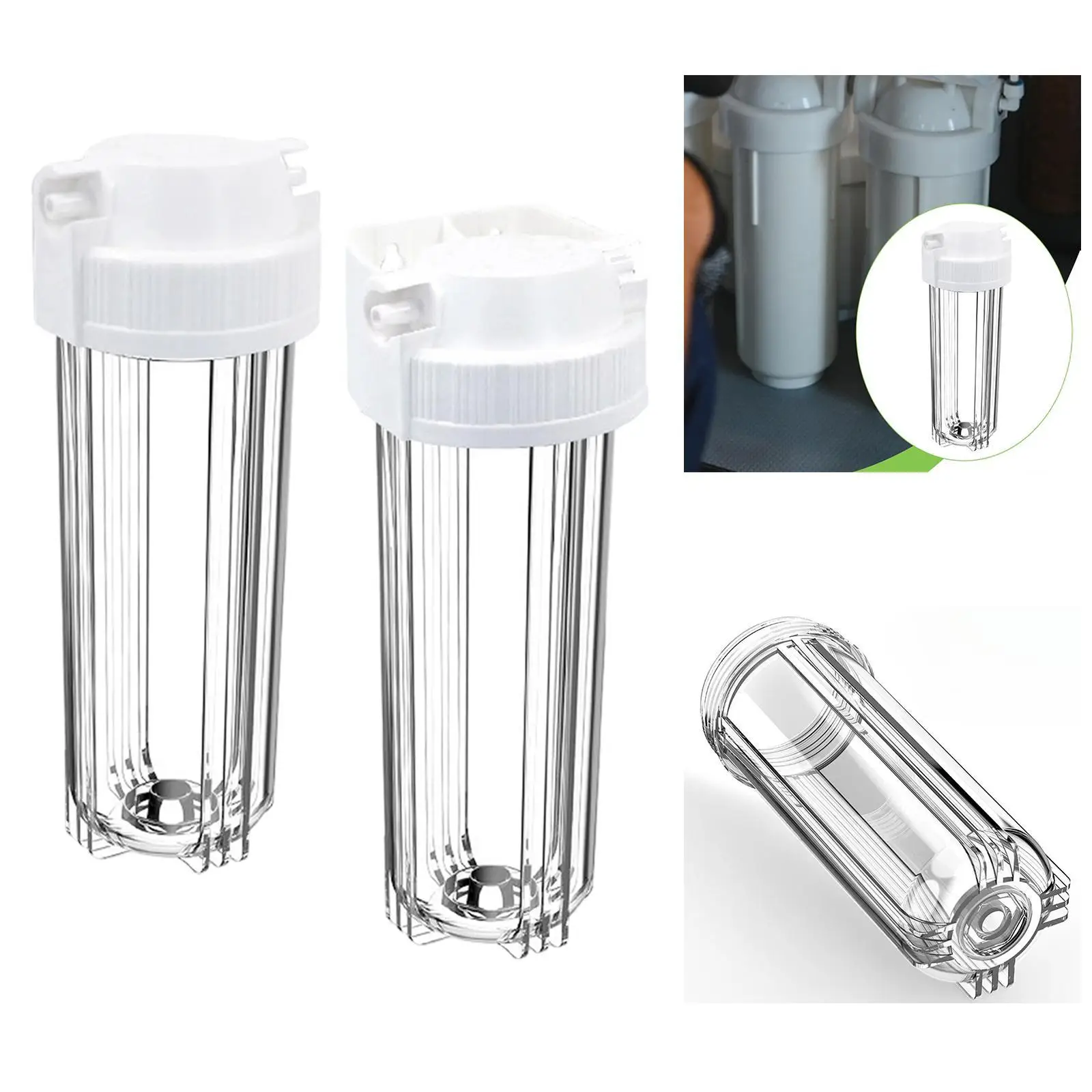 Clear Proof Bottle Filter PP PET Material Water Filter Kit for Home 10 Inch Household Purifiers Easy Installation