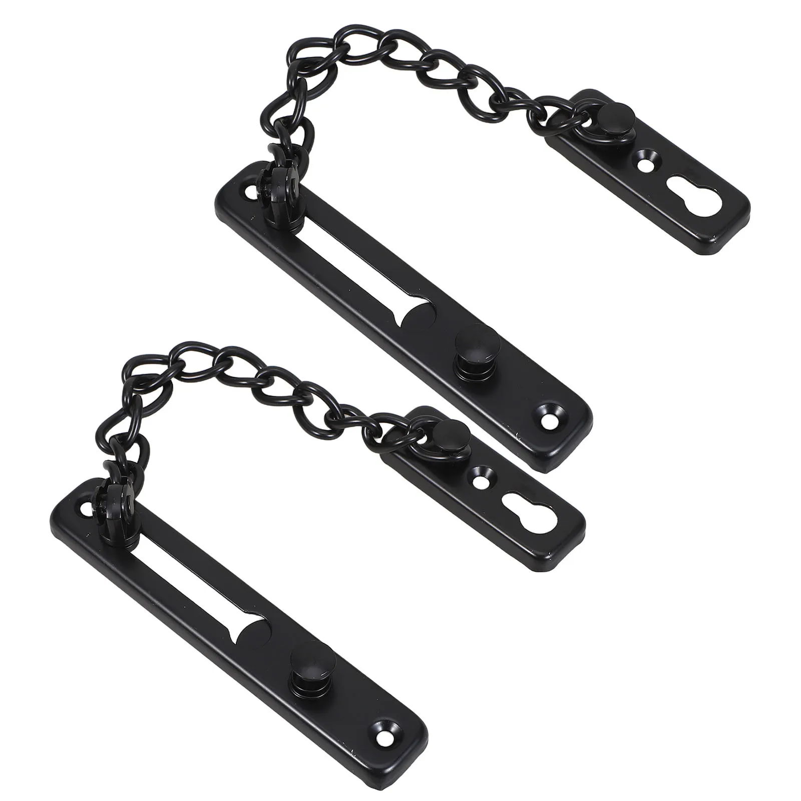 

2Pcs Door Chain Lock Stainless Steel Anti-Theft Chain Lock for Home Apartment Hotel Security Safety Guard Interior Door