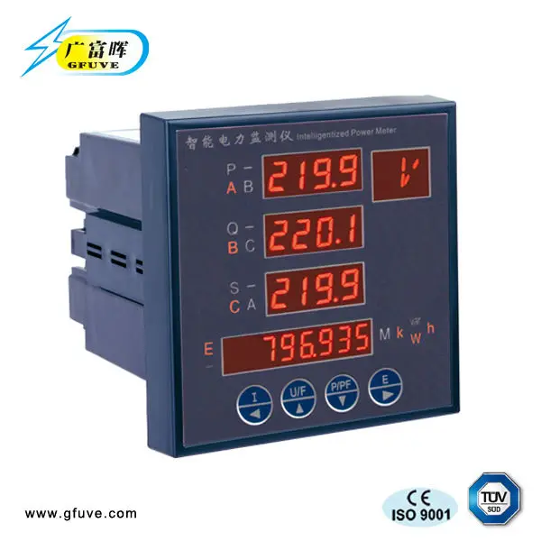 THREE PHASE MULTIFUNCTION LED DIGITAL ELECTRICAL PANEL POWER METER