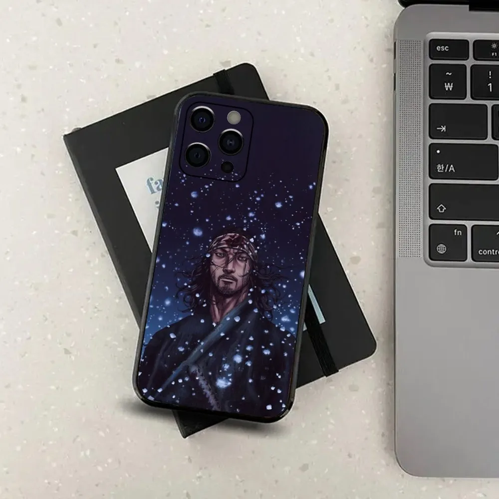 Vagabond Miyamoto M-Musashi Phone Case For Apple iPhone 15,14,13,12,11,Pro,X,XS,Max,XR,Plus,Mini Soft Black Cover