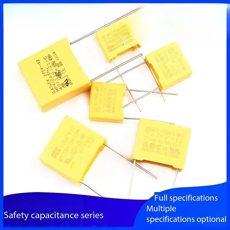 5PCS X2 Safety Capacitor 0.047/0.01/0.1/0.22/0.33/0.470.68/1UF 2.2K 275V