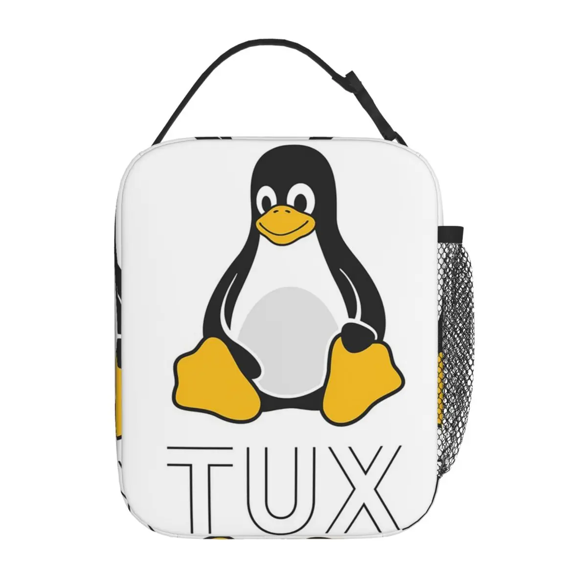Tux Linux Insulated Lunch Bag for Women Children Leakproof Food Boxes Thermal Lunch Box Tote - view 5