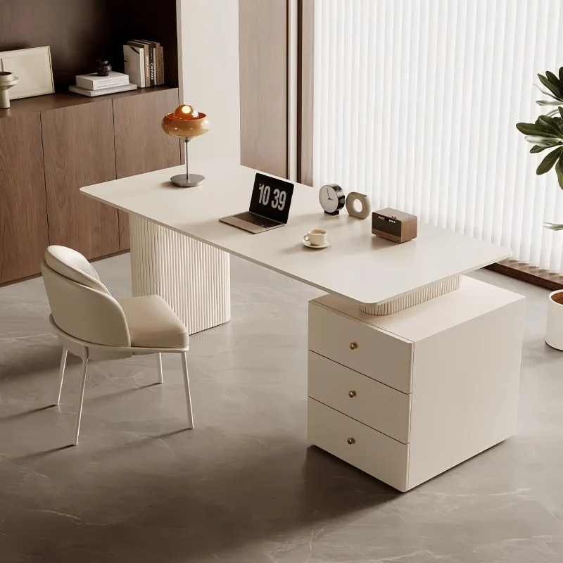 كريم ويند بريميوم سليت طالب المنزل دراسة الكتابة الحديثة بسيطة غرفة نوم الكمبيوتر