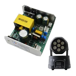 Mini LED Moving Head Light, Fonte de Alimentação, HK-G95, 7x12W, 12V, 24V Saída, Acessórios de Reparo