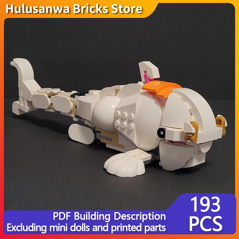 

Creators Animal Series Model MOC Building Block White Koi Carp Modular Technology Gifts Holiday Assemble Children Toys Suit
