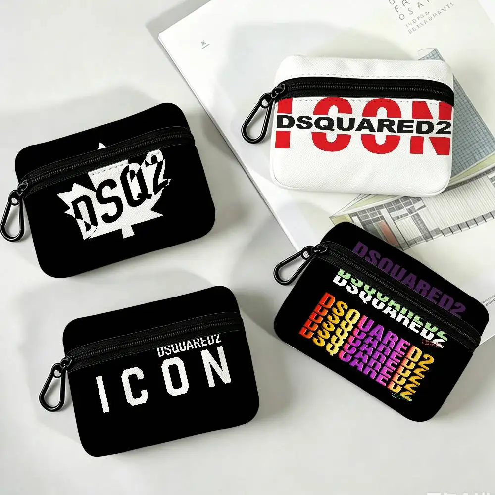 D-DSquared2 Avant-Street Oxford Cloth Zipper Coin Purse Portable Hanging Key Pouch Organizer For Travel Cosmetic Bag