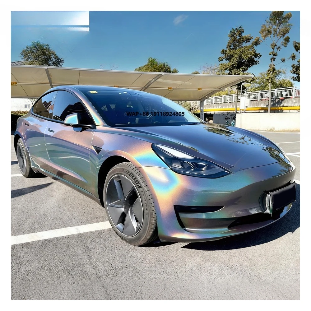 Car Color Changing Film TPU Magic Flame Splendid Gray Car PPF Vehicle Wrapping Foil Car Wrap Film Paint Protective Film