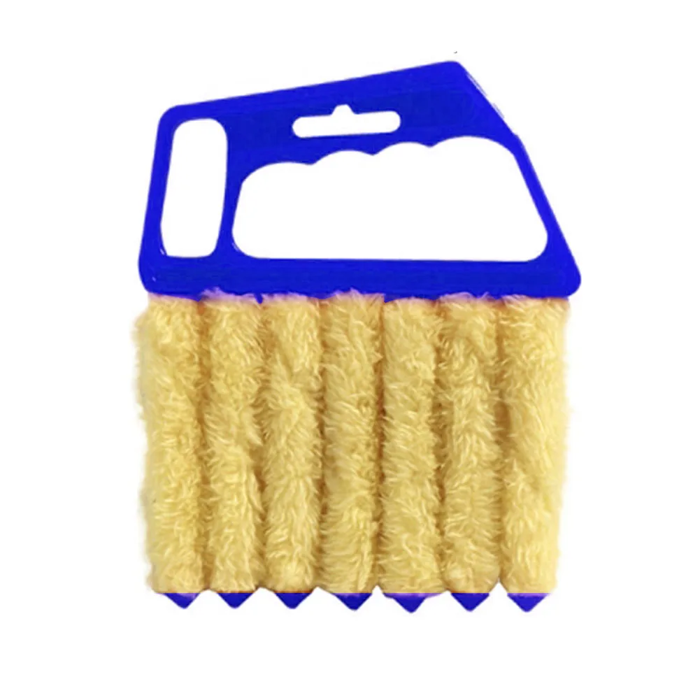 Shutter Cleaning Brush Clean Brush Home Organization Yellow Long-lasting Usage Microfiber Material Plastic Material