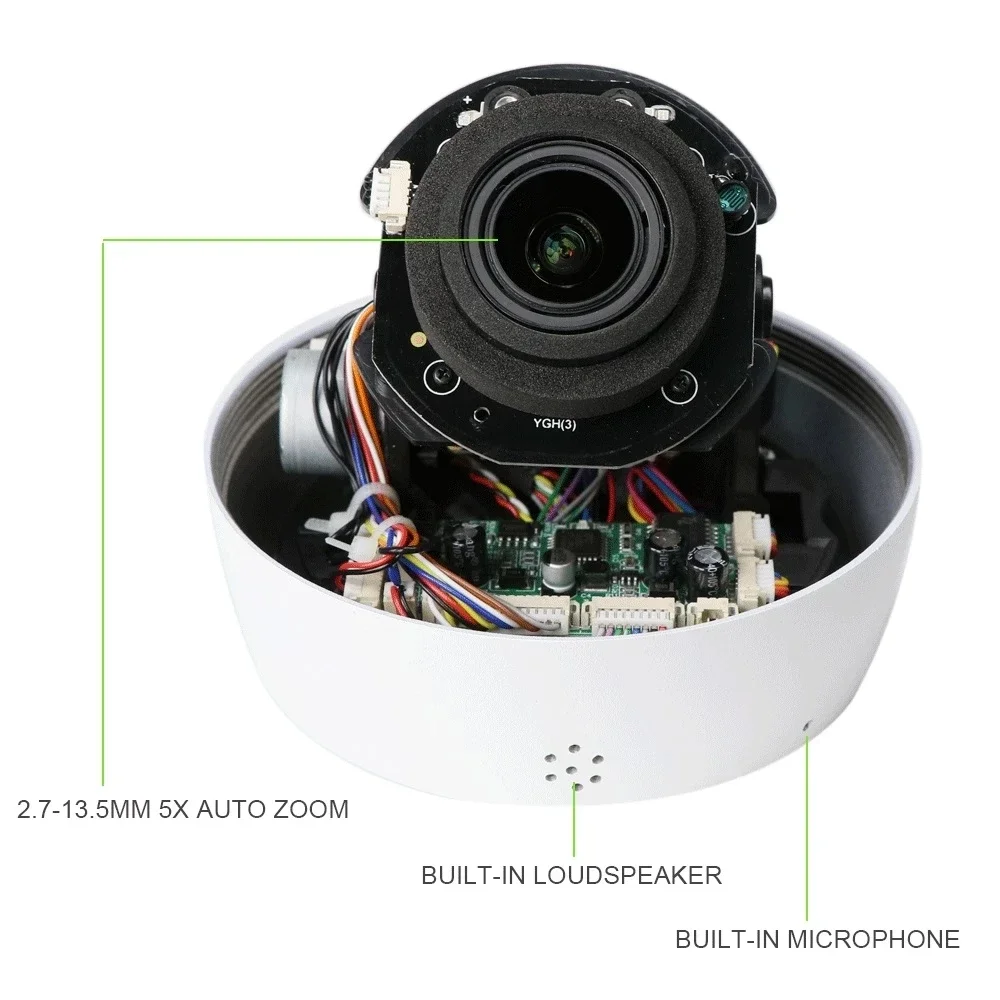 HJT 5MP WIFI IP PTZ Dome камера 5x Auto Optical Zoom 2.7-13.5mm IP Камера IR Night Vision Humanoid Tracking TF Card