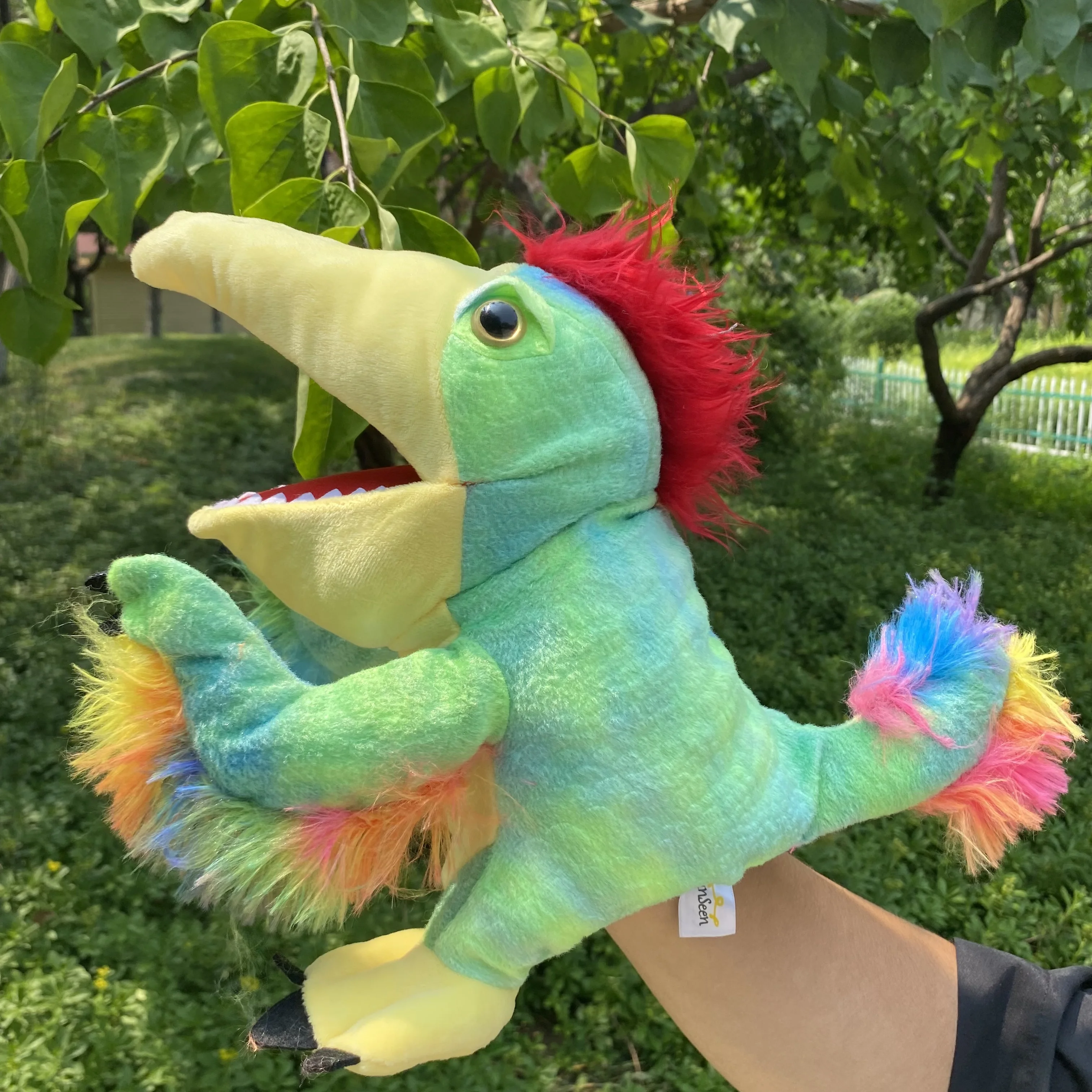 25-40cm Dinosaurier Plüsch Handpuppen lebensechte Triceratop Tyranno saurus Rex Handpuppen für Kinder Erwachsene Muppets