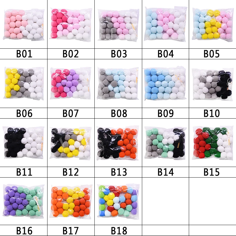 Filcowa kula Ozdoba sznurkowa PomPom Ball Bunting Banner Pom Pom Garlands Home Baby Shower Urodziny Nowy Rok Wisząca dekoracja ścienna