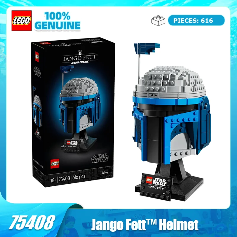 

Строительные блоки LEGO «Звездные войны» 75408, шлем Джанго Фетта, новая игрушка для мальчиков и девочек, рождественские подарки