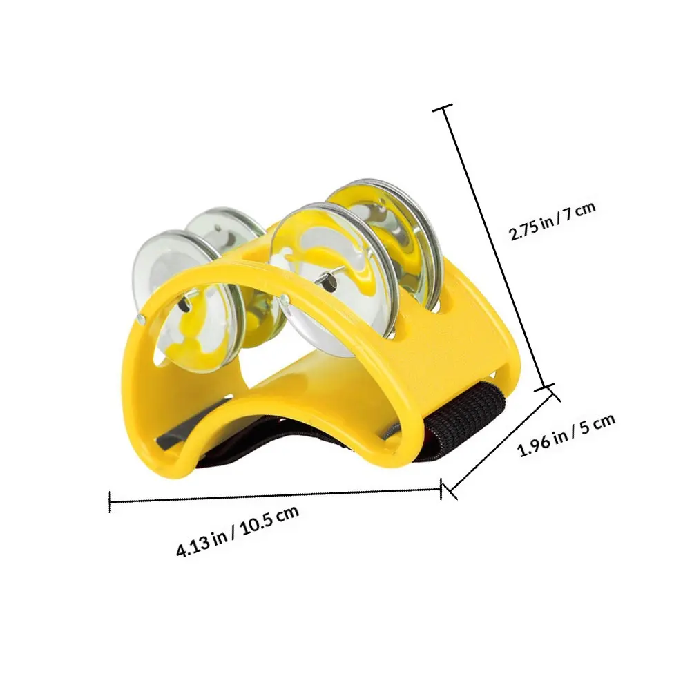 Foot Jingle Bells Tambourine Musical Instrument Unique Rhythm Percussion Bell for Kids Adults Hand Brain Skills Development