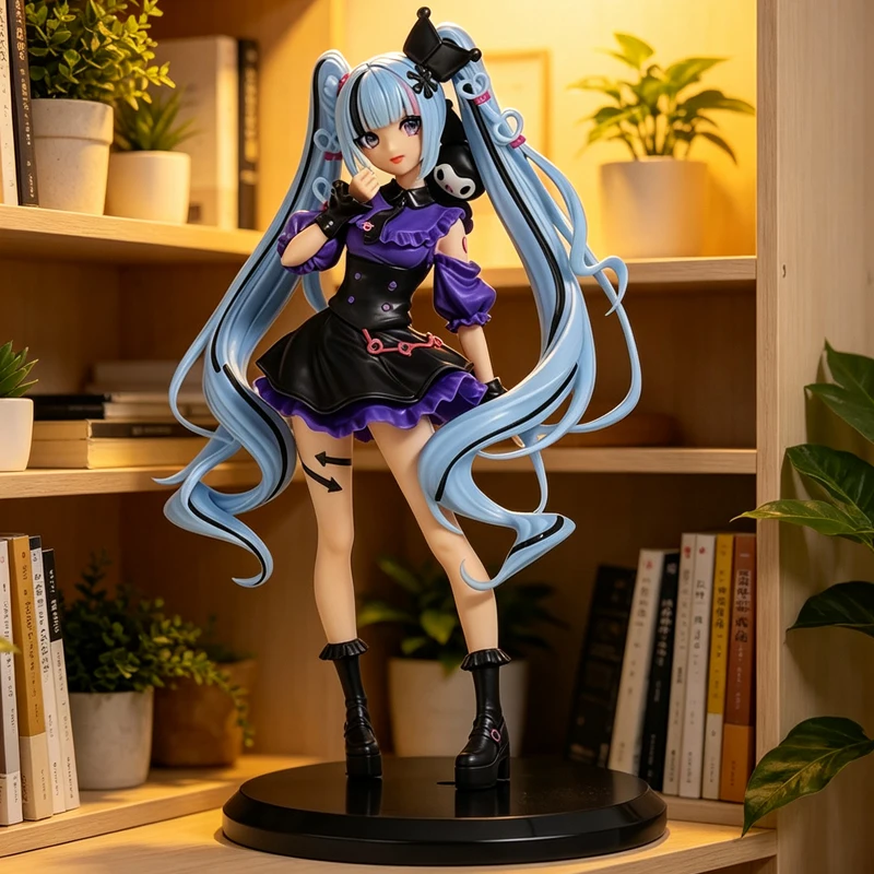 Anime Hatsune Miku Actionfigur Niedliche Mädchen-Figur PVC-Statue Modell Spielzeug für Fans Sammlung Geburtstagsgeschenk
