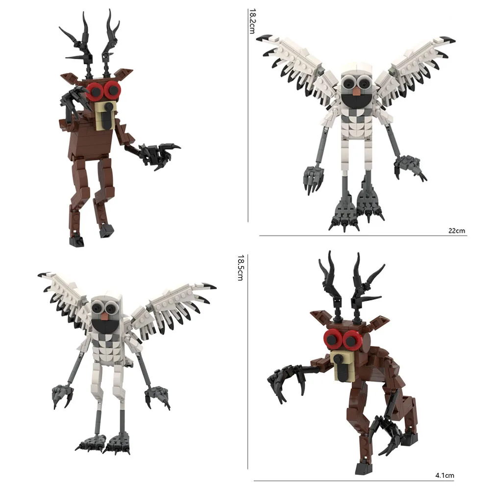 

New 99 Nights in the Forest Building Block Owl Deer Man Monster Building Blocks Novelty Kids Toys Christmas Gifts