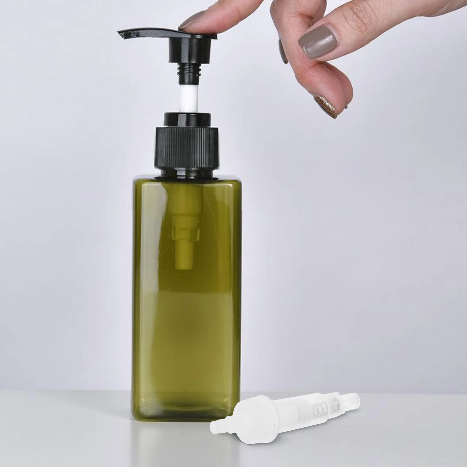 4 pezzi accessori da cucina per lavello da appoggio dispenser di sapone componente pompa piatto dispenser schiumogeno in plastica bottiglia