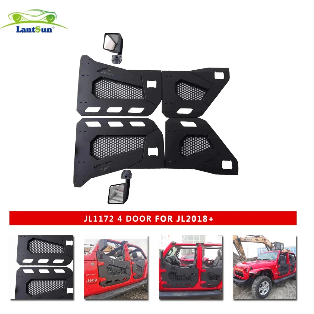 Lantsun JL1172 For Jeep JL for wrangler JL accessories half door 4 door with mirror for gladiators custom