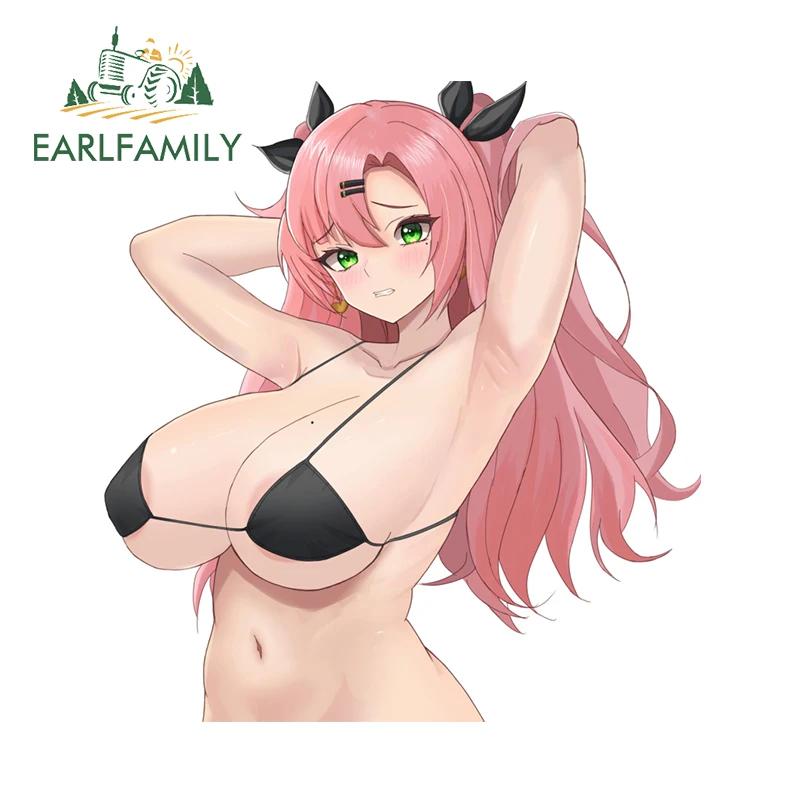 EARLFAMILY 13cm x 12.1cm Nicole Demara Zenless Zone Zero Car Stickers Hentai Breasts Boobs Decals Amusing Car Accessories