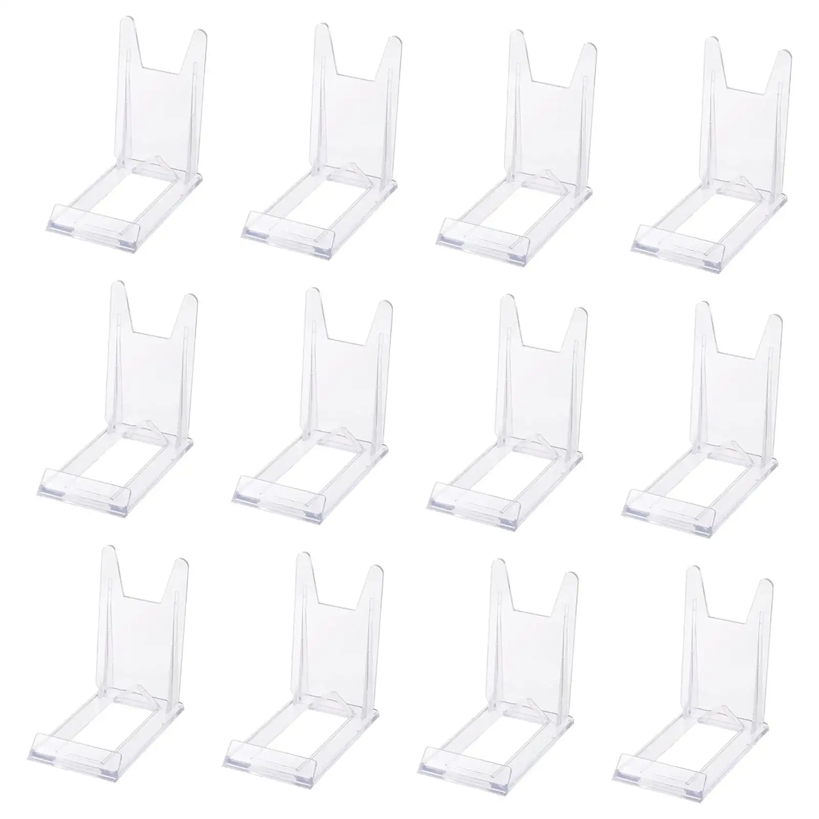 12x Plate Display Stands Adjustable Book Stands for Cookbooks Pictures Cards