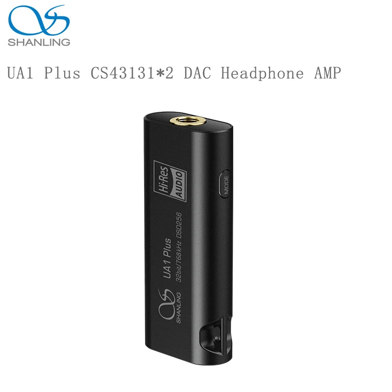 

SHANLING UA1 dual CS43131 Headphone Amplifier PLUS Red Hi-Res Audio USB C DAC AMP PCM768 DSD256 Type-C to 3.5mm Output