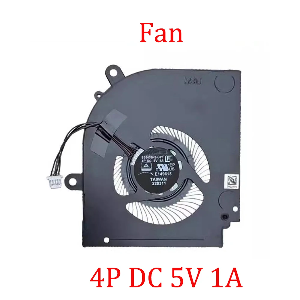 Laptop GPU FAN For MSI Modern 14 C11M C12MOG C13MG Modern 15 B5M B7M Stealth 15M A11SD A11SE A11UE A12UE 4P DC 5V 1A New