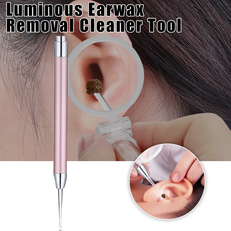 Luminous Ear Scoop With Light Visual Ear Cleaner Aluminum Alloy Plastic Baby Earwax Removal Cleaner Tool