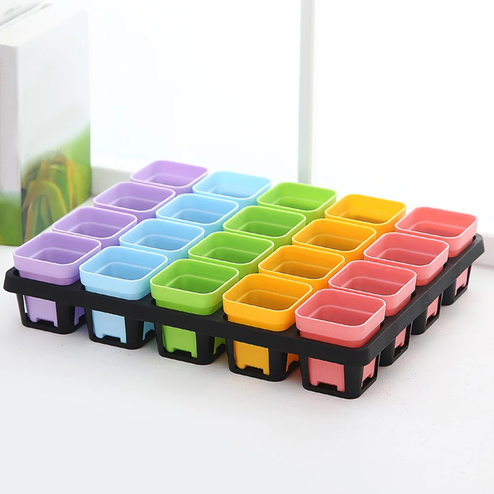 

Sprout Veggie Tray Storage Racks Plant Germination Trays Black Microgreens Growing for Pots