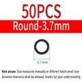 50 piezas redondas de 3,7 mm