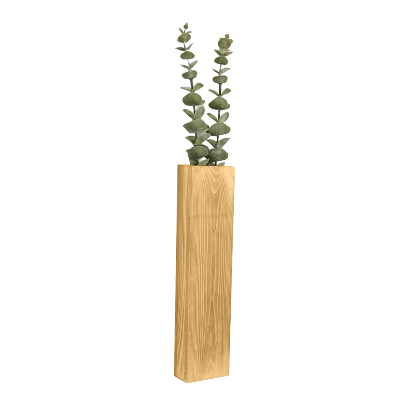 Jardinière murale en bois, décoration murale pour plantes à fleurs artificielles, supports de plantes en bois, Vase de poche suspendu pour salon