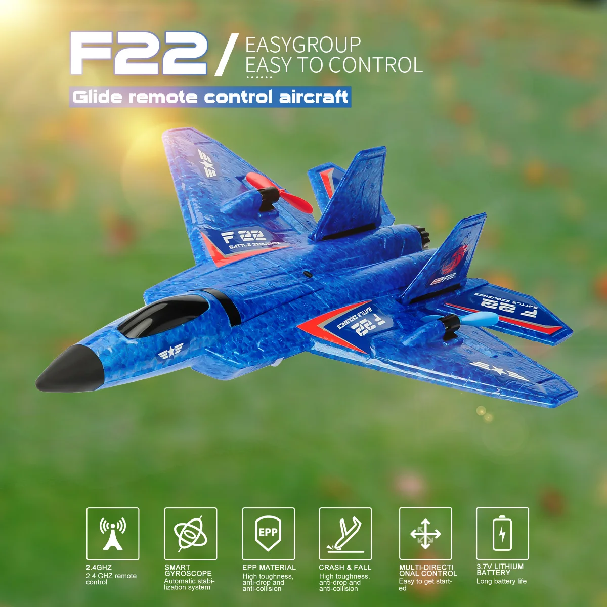 RC Plane F22 Remote control Helicopter Upgrade Rc Airplane Aircraft  Vertical plane foam flying Children Toys