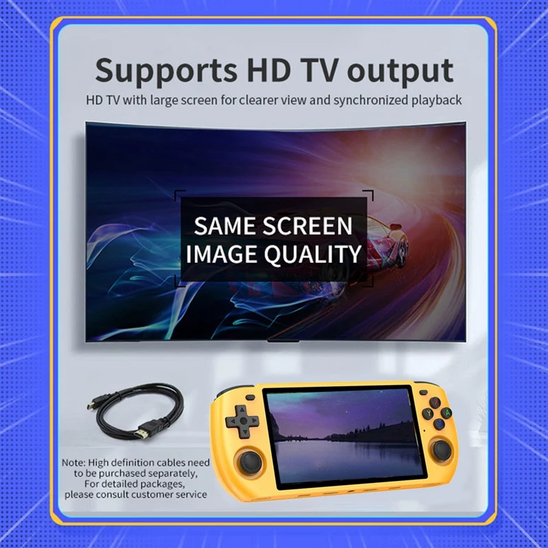 HOT-RGB10 Max3 Retro Game Console 16G+256G 5.0 Inch Handheld Video Game Console For MAME PSP N64 GBA NDS Emulator