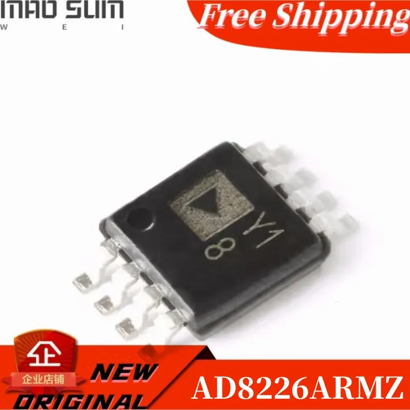 Free Shipping  5-50PCS/LOT AD8226ARMZ AD8226ARM AD8226 Y18 MSOP-8 Instrumentation Amplifier