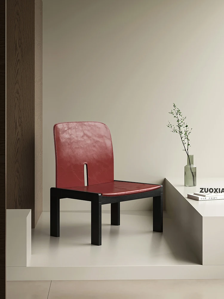 

Retro Light Luxury Single Sofa Chair Home Living Room Leisure Solid Wood Backrest Chair Nordic Medieval Simple Single Chair