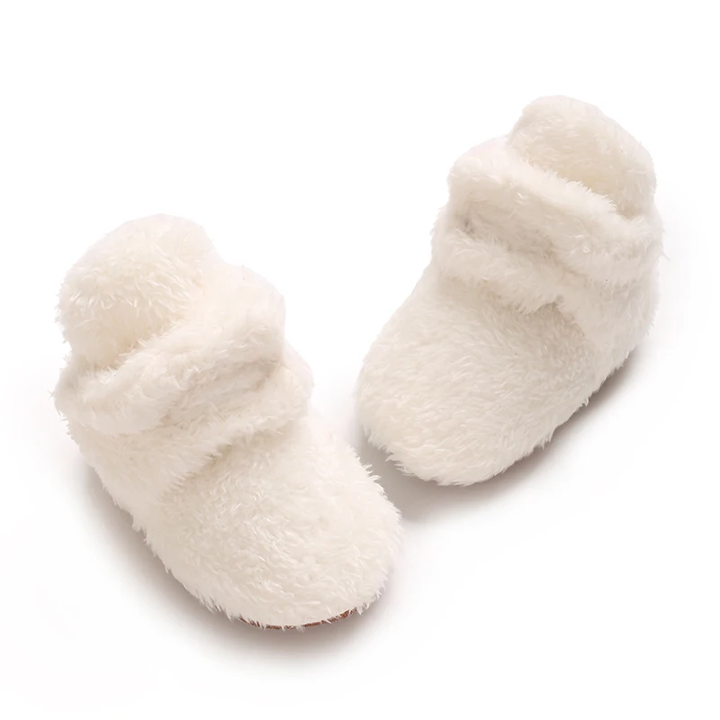 Baby Autumn Winter Boots Baby Girl Boys Winter Warm Shoes white Fashion Toddler First Walkers Kid Shoes 0-18M