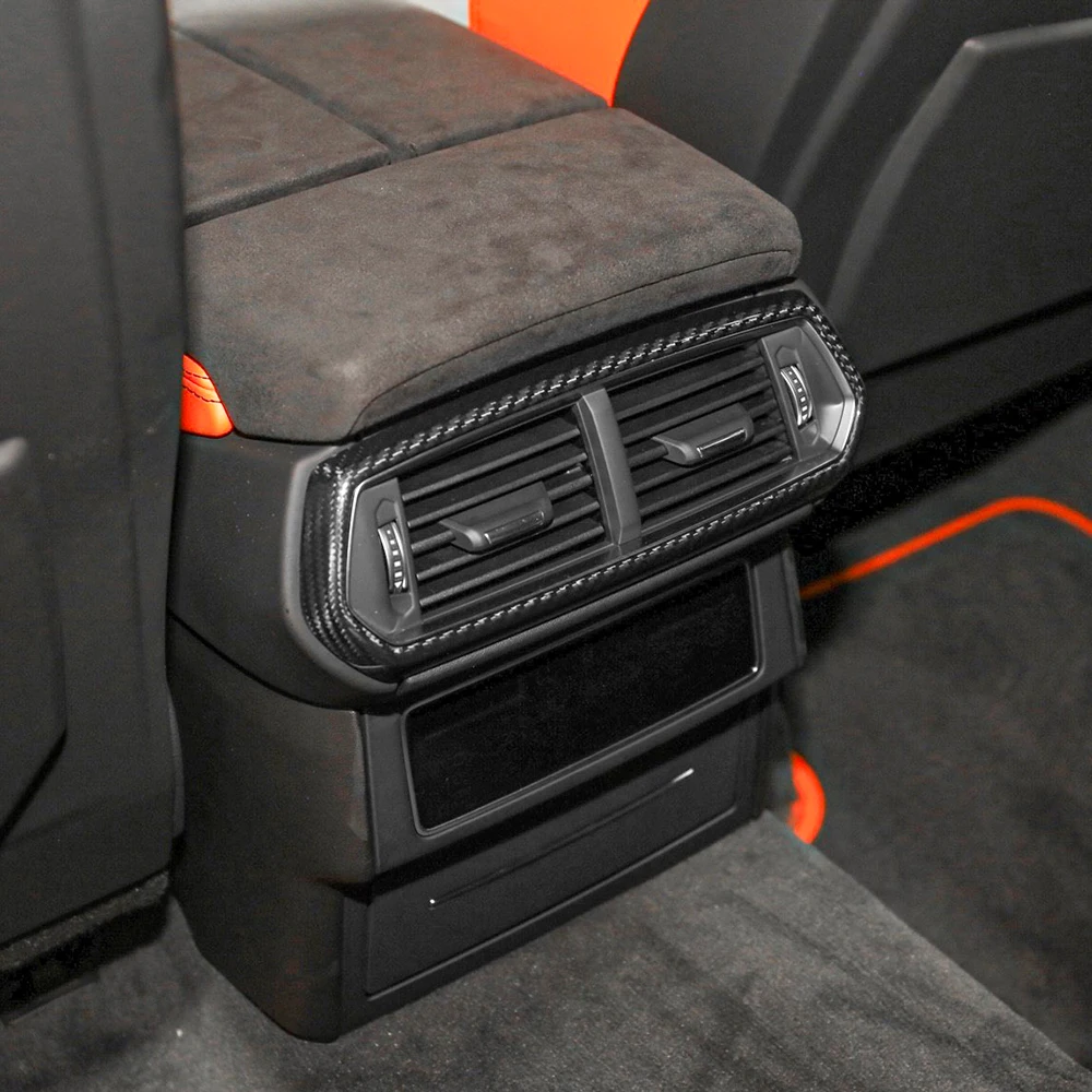 

Dry Carbon Car Interior Armrest Rear Air Conditioner Vent Outlet Frame Cover Trim For Lamborghini URUS 2021up