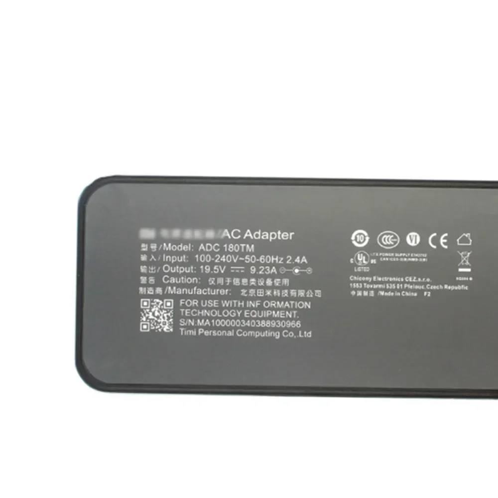 New Original for 171502-ai 1060g 1660ti 15.6 Inch 19.5v9.23a 180W Portable Adc180tm Power Adapter Ac 7.4*5.0mm Charger