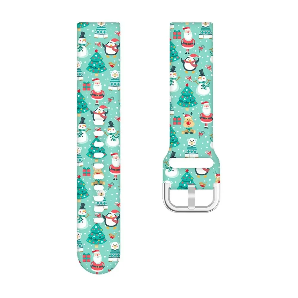 Tali Natal 22Mm 20Mm untuk Jam Tangan Huawei 4 Pro/GT5 4/GT5 Pro 46Mm Gelang Silikon Olahraga untuk Amazfit GTR 47Mm/GTS 4/Stratos