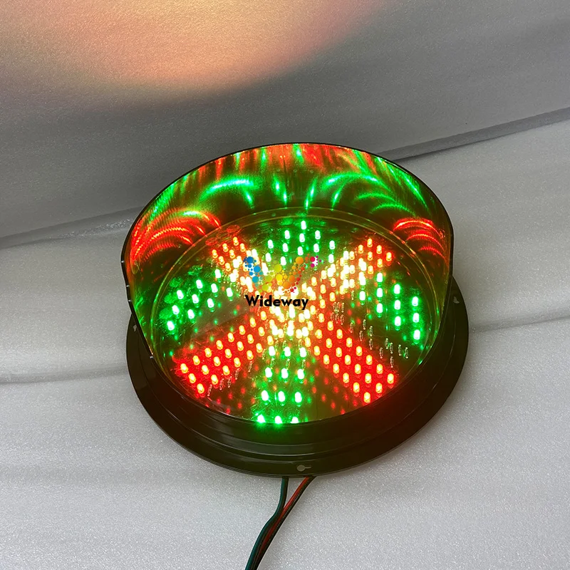 300mm LED Lane Control Signal Light Red Cross Green Arrow Traffic Signal Lamp for Tunnel Toll Station Highway Parking Lot IP68
