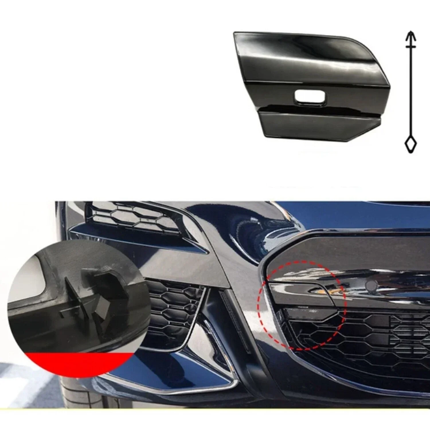 For BMW X3 G08 2018 2021 Front Bumper Tow Hook Eye Cover Cap Access Cover OE 51118098823