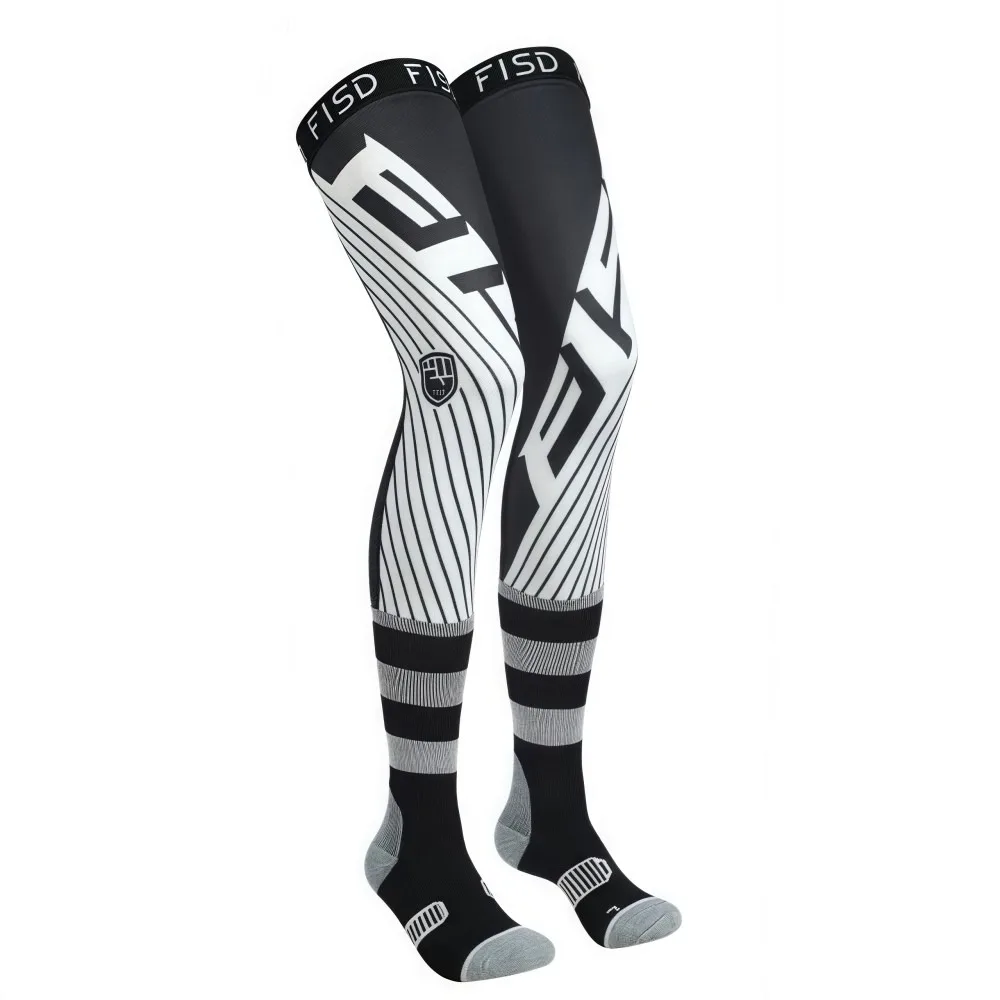 

Elasticity Motorcycle Knee Braces Compression Ice Silk Motocross Knee Socks Cool Patterns Anti-slip Motorcycle Sports Sock