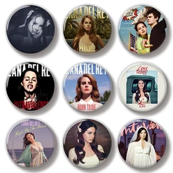 44MM Lana Del Rey Singer Album Pin Soft Button Pin Jewelry Creative Badge Cartoon Brooch Lapel Pin Canvas Bag Backpack Decorate