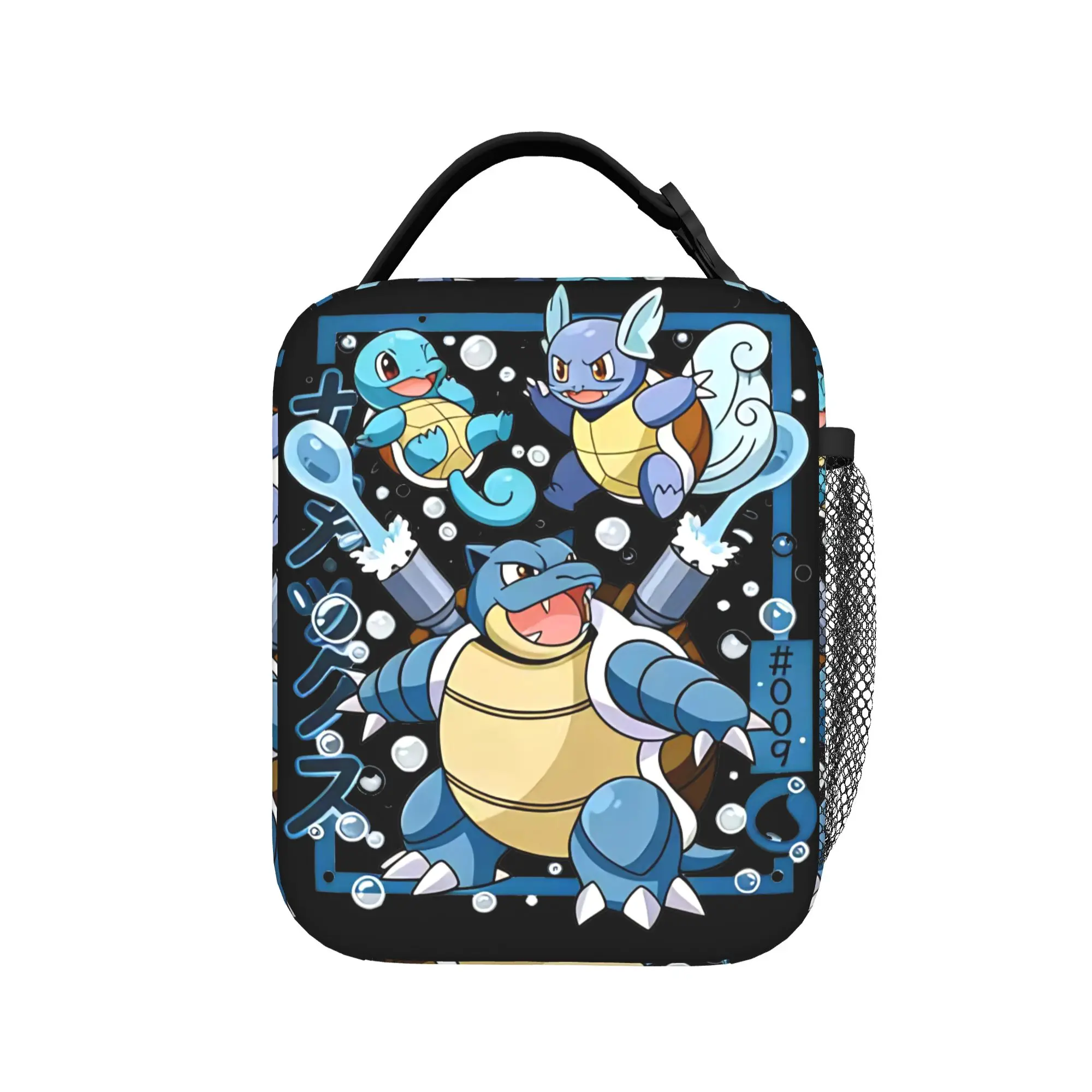 

Light-Blue Squirtle Insulated Lunch Bags Large Pokemon Meal Container Cooler Bag Tote Lunch Box Beach Picnic Girl Boy