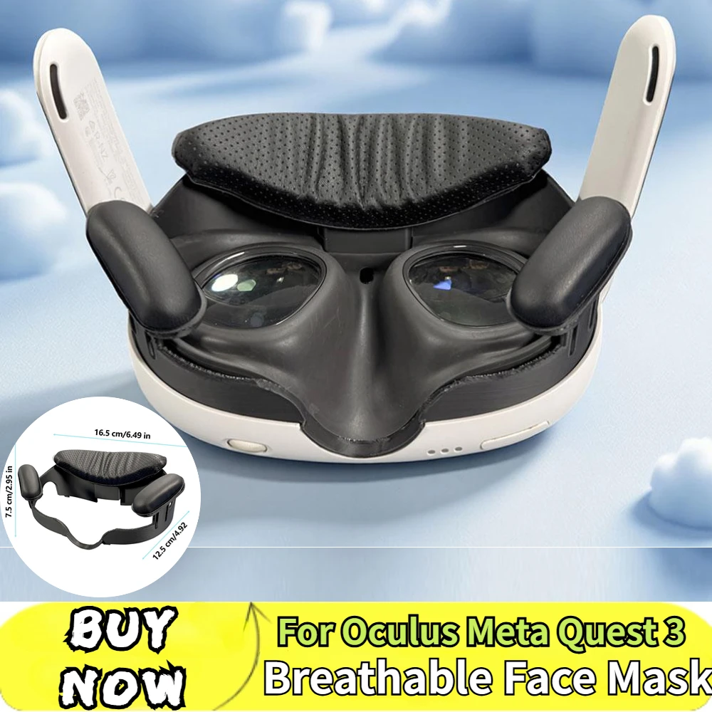 

Легкий чехол для лица Oculus Meta Quest 3, интерфейс для лица, сменная маска для лица, рамка для Meta Quest3 VR, аксессуары