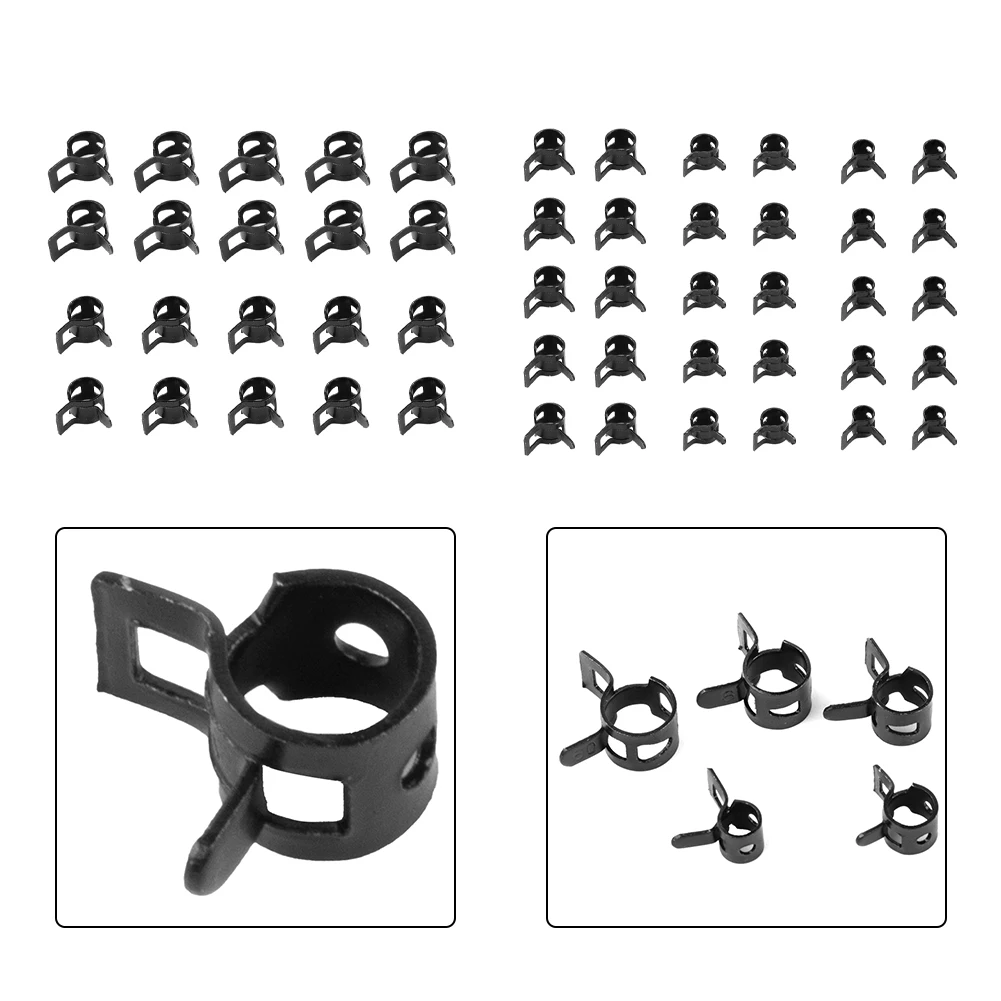 Mini Hose Spring Hose Clips Gasoline Hardware Hose Clip Jubilee Tools Tubing Clips Water Pipe 5/6/7/8/9mm 50 Pcs