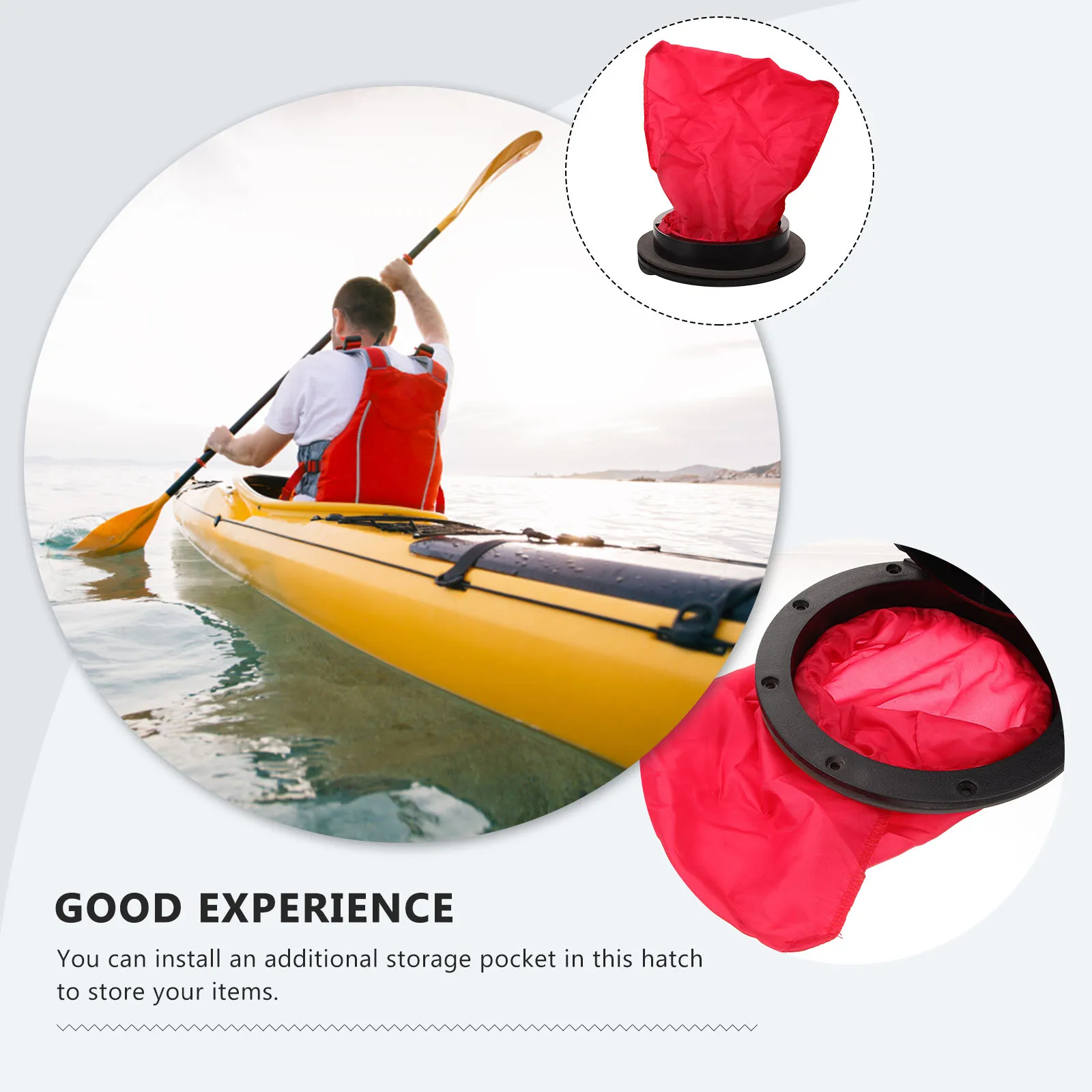 

6-inch Waterproof Hatch Cover for Kayak Deck Plate Sealing Performance Long Life Boat Accessories Kayak Storage Lid