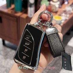 Key Fob Cover Keyring Car Keychain for Lexus 2024 2023 ES250 ES300h ES350 GX550 LC500 LC500h LS500 LS500h LX600 NX250 NX350