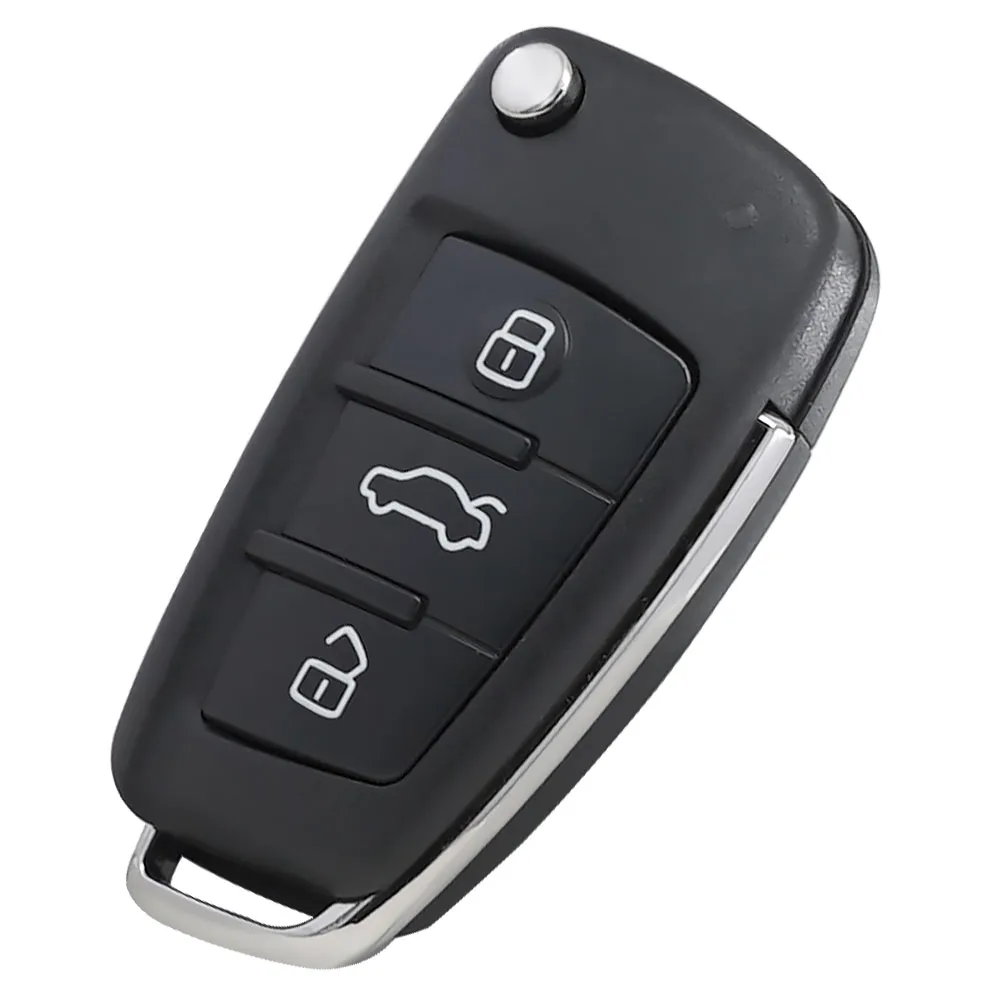 XNRKEY 3 Button Car Remote Key 8E Chip 315/433/868Mhz For Audi A6 S6 Q7 2004-2015 FCC: IYZ 3314 P/N: 4F0837220R/D 4F0837220M/T