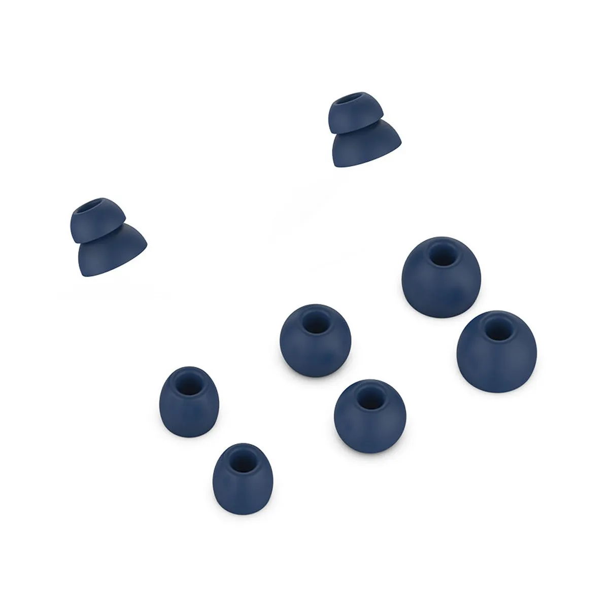 8Pcs Earbuds Tips Soft Silicone Noise Isolation Washable Replaceable Covers for Wireless Headphones Running Gym view 6