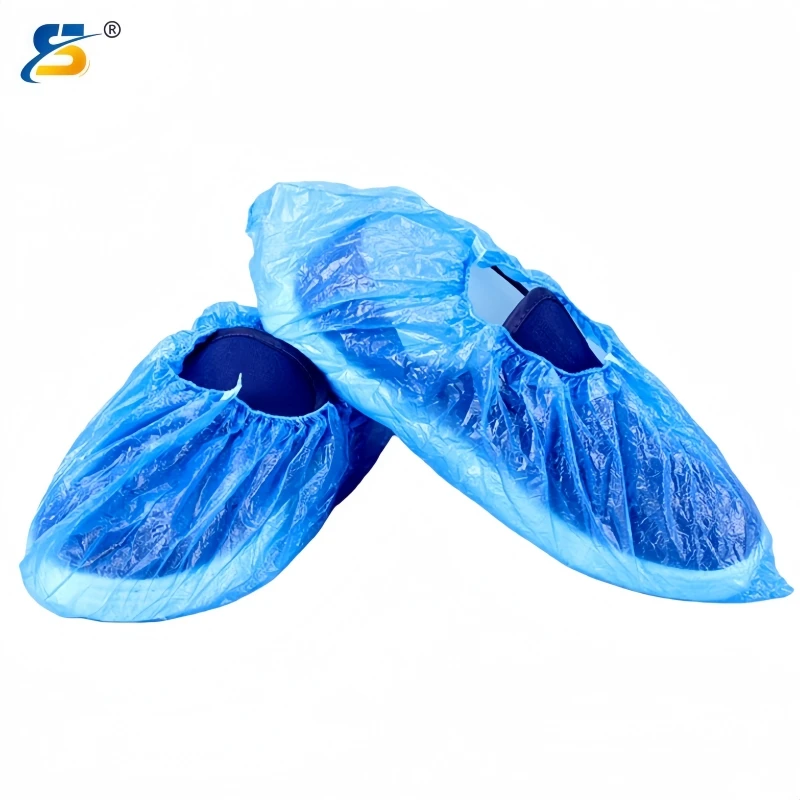 

Household non-woven disposable shoe covers PE plastic thickened dustproof anti slip wear-resistant breathable shoe covers