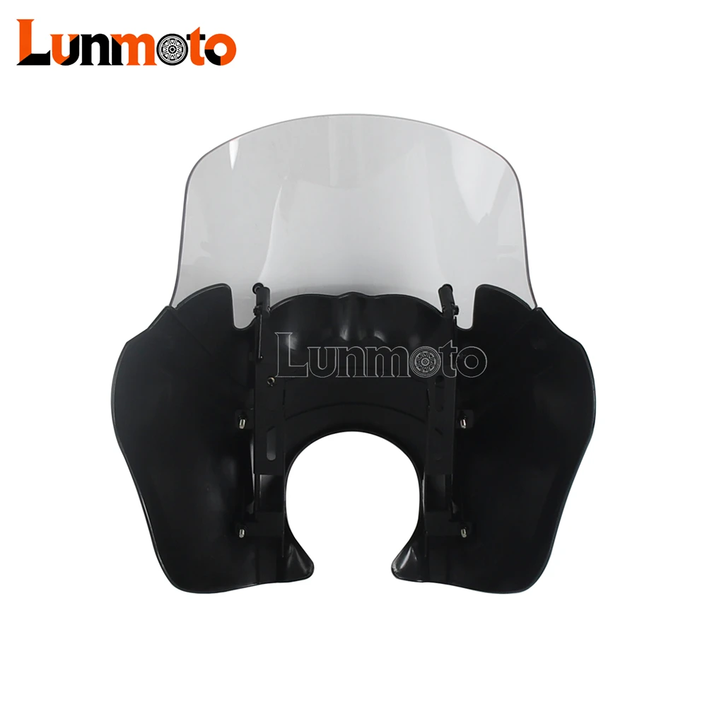T-Bar Front Fairing Motorcycle Club Style Baja LP6 Headlight Cowls For Harley Dyna Street Fat Bob Super Wide Glide Low Rider S view 4